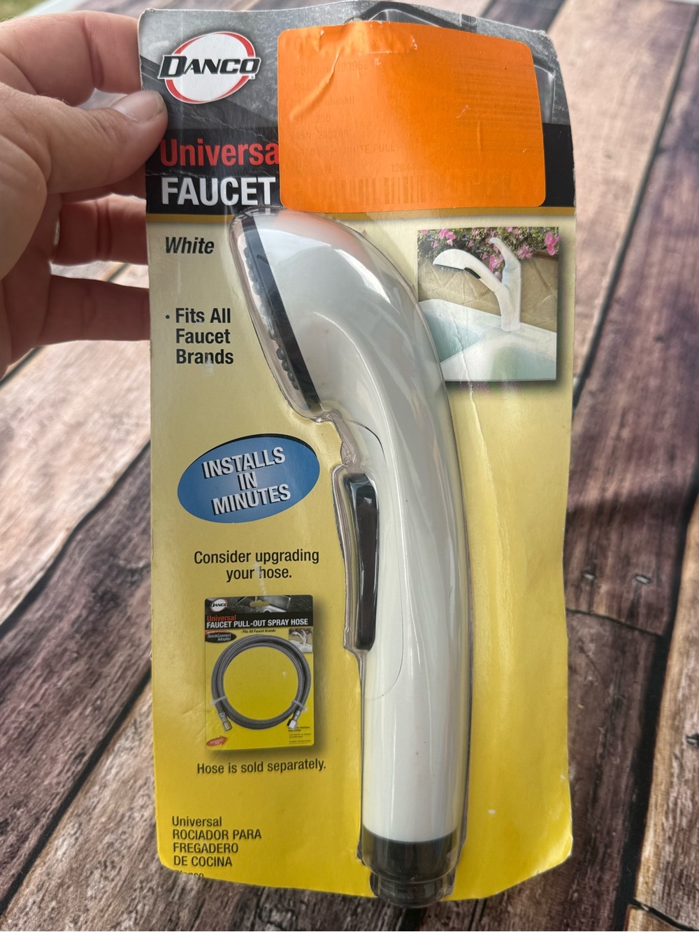 Universal Faucet Spray Head — White